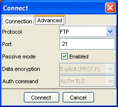 Secure with Advanced Options